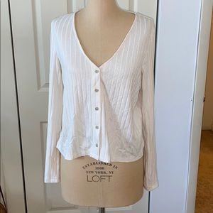 Madewell v neck bell sleeve cardigan